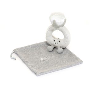 JellyCat Amuseables Diamond Ring with Personalised Bag