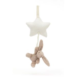 JellyCat Bashful Bunny Star Musical Pull