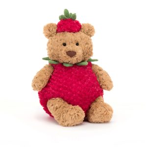 JellyCat Bartholomew Bear Strawberry