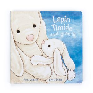JellyCat Lapin Timide Veut Grandir Livre