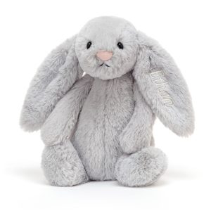 JellyCat Personalised Bashful Silver Bunny Medium