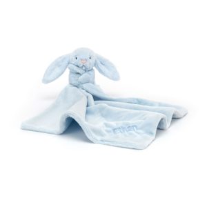 JellyCat Personalised Bashful Bunny Blue Soother