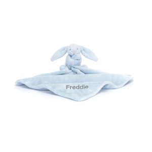 JellyCat Personalised Bashful Blue Bunny Soother
