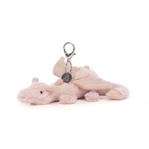 JellyCat Rose Dragon Bag Charm