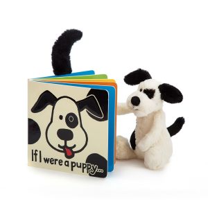 JellyCat If I Were A Puppy Book and Bashful Puppy Small