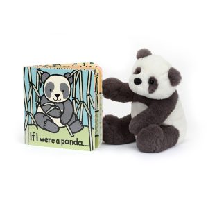 JellyCat If I Were A Panda Book and Harry Panda Cub Small