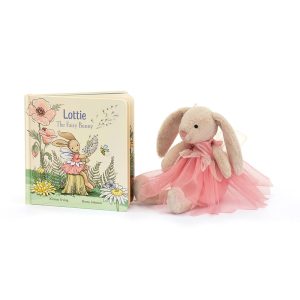 JellyCat Lottie Fairy Bunny Book and Lottie Bunny Fairy
