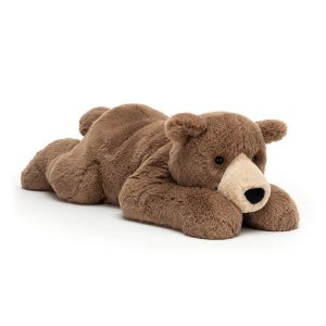 JellyCat Woody Bear Lying